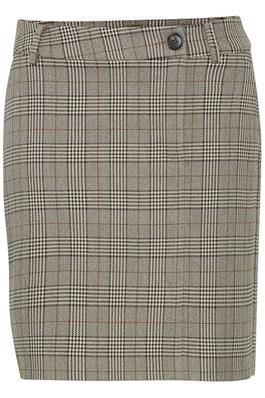 b.young Black Check Skirt 20815527