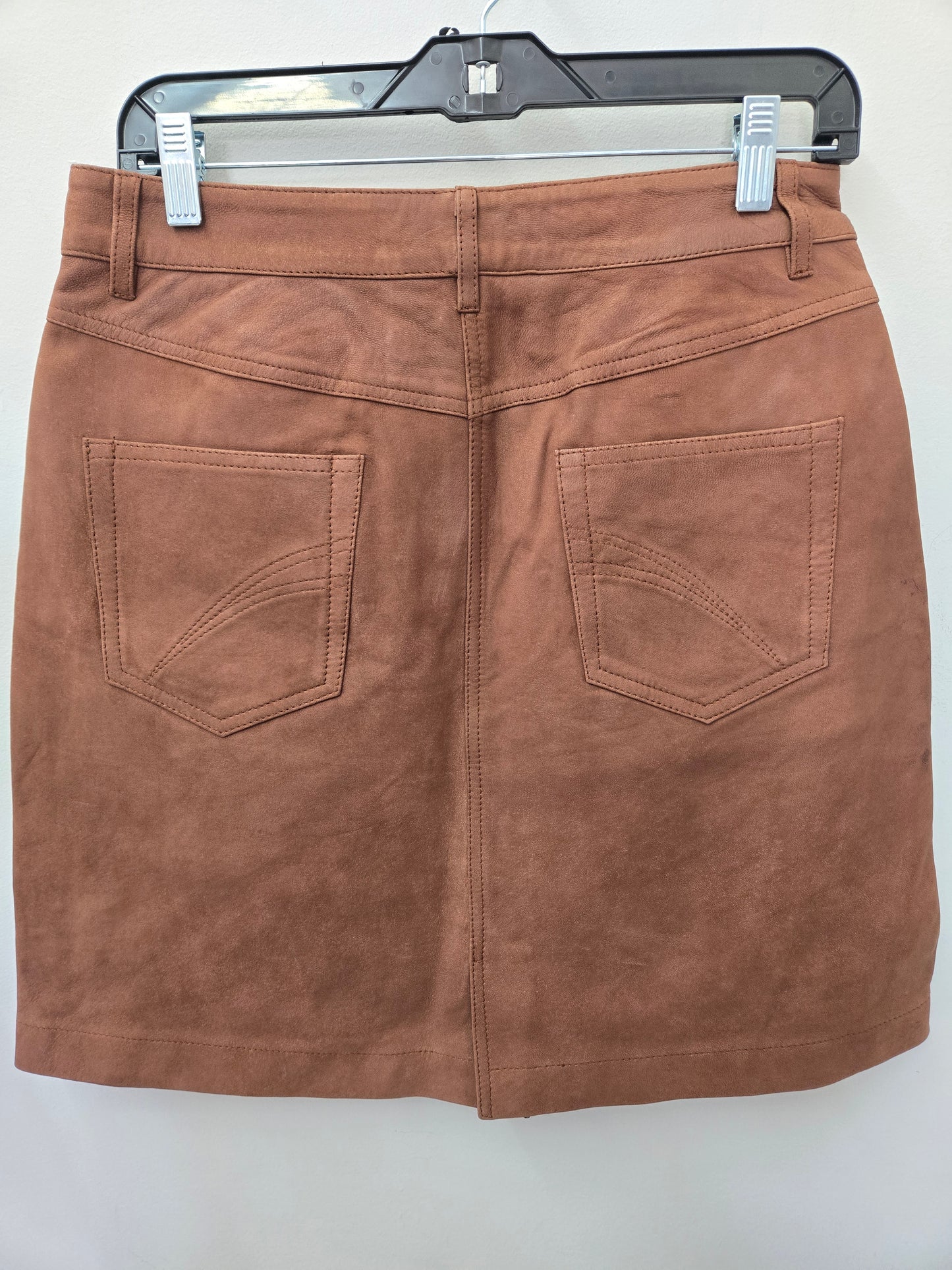 Cream Suede Skirt 10614218