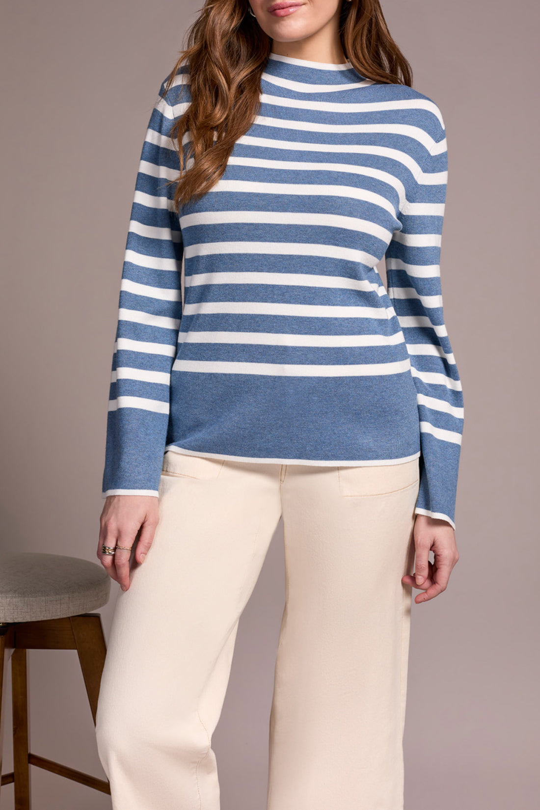 Tribal Funnel Neck Sweater 22890-835-167A