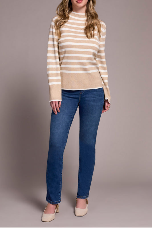Tribal Funnel Neck Sweater 22890-835-3280