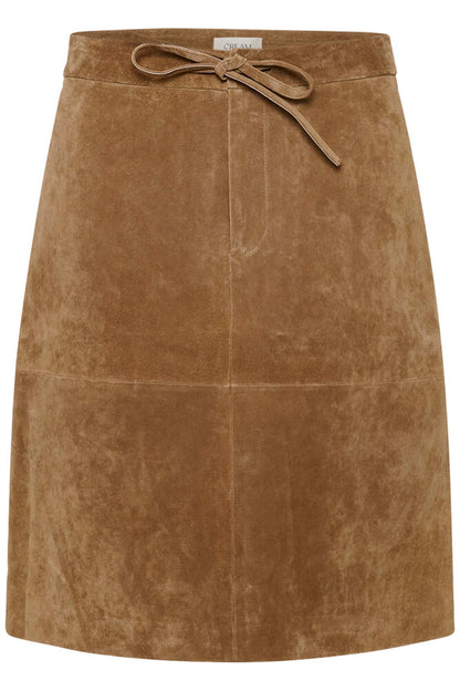 Cream Suede Skirt 10614942