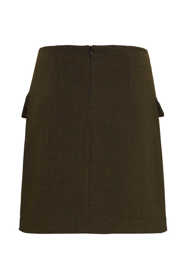 Ichi Jacquard Skirt 20121603