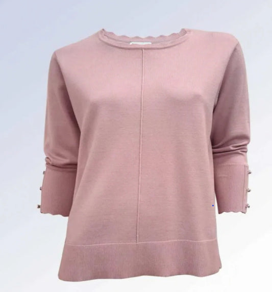 Point Zero Scalloped Edge Sweater 8563014