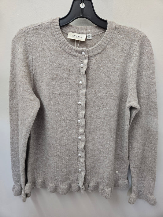 Cream Knit Cardigan 10614473