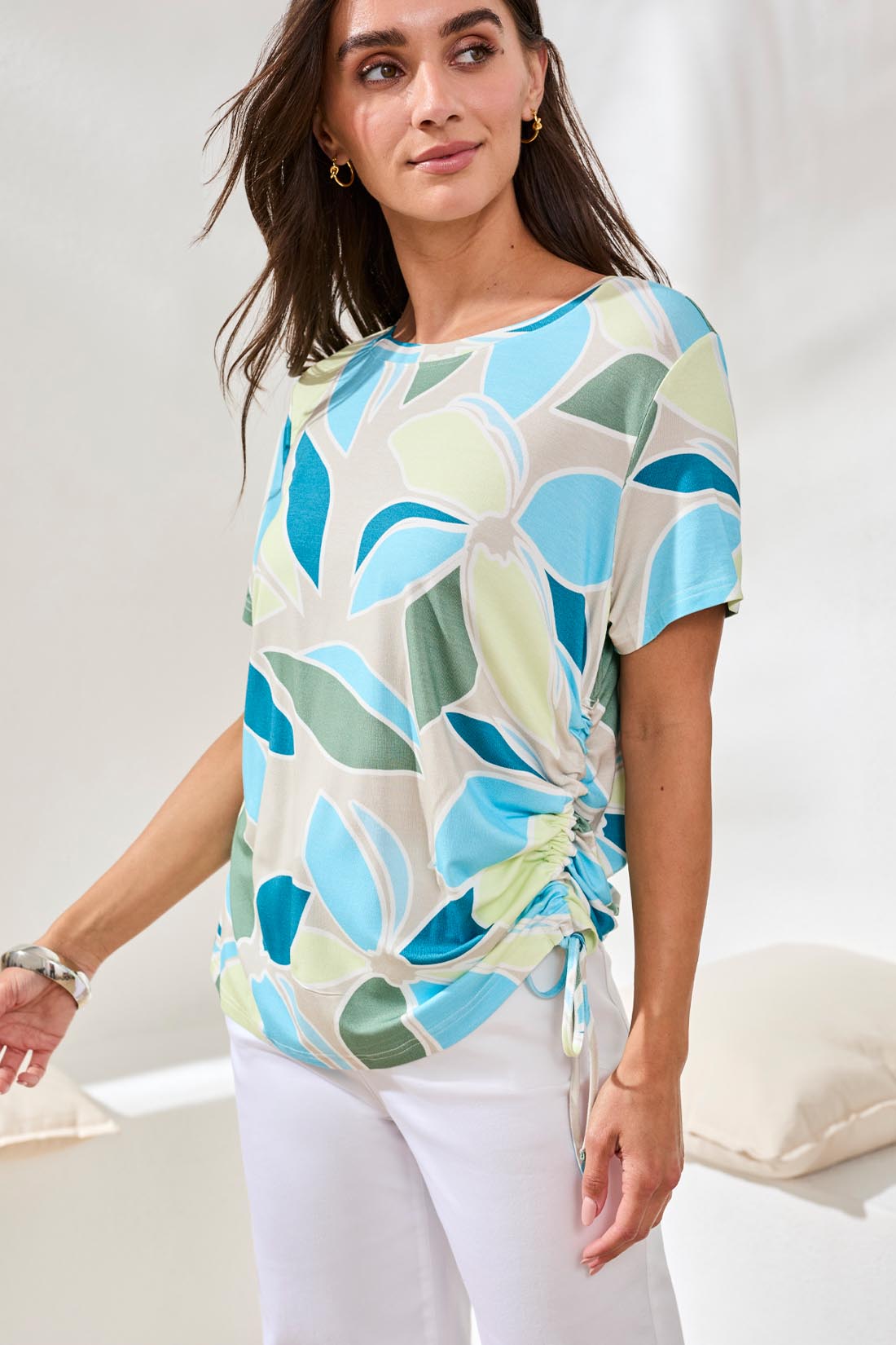 Tribal Crew Neck Top 24980-3457-1036
