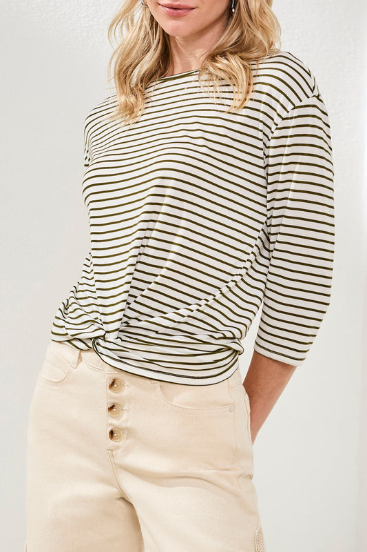 Tribal Boat Neck Top 6158O-5457-2525