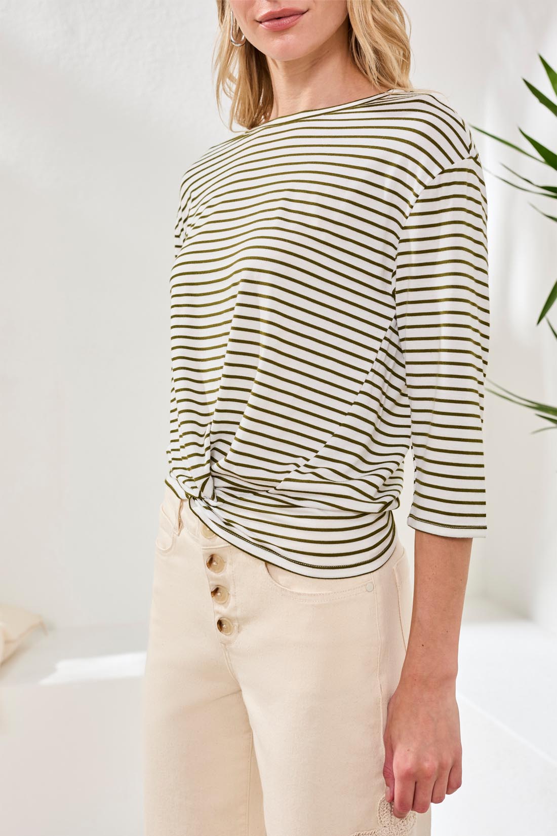 Tribal Boat Neck Top 6158O-5457-2525