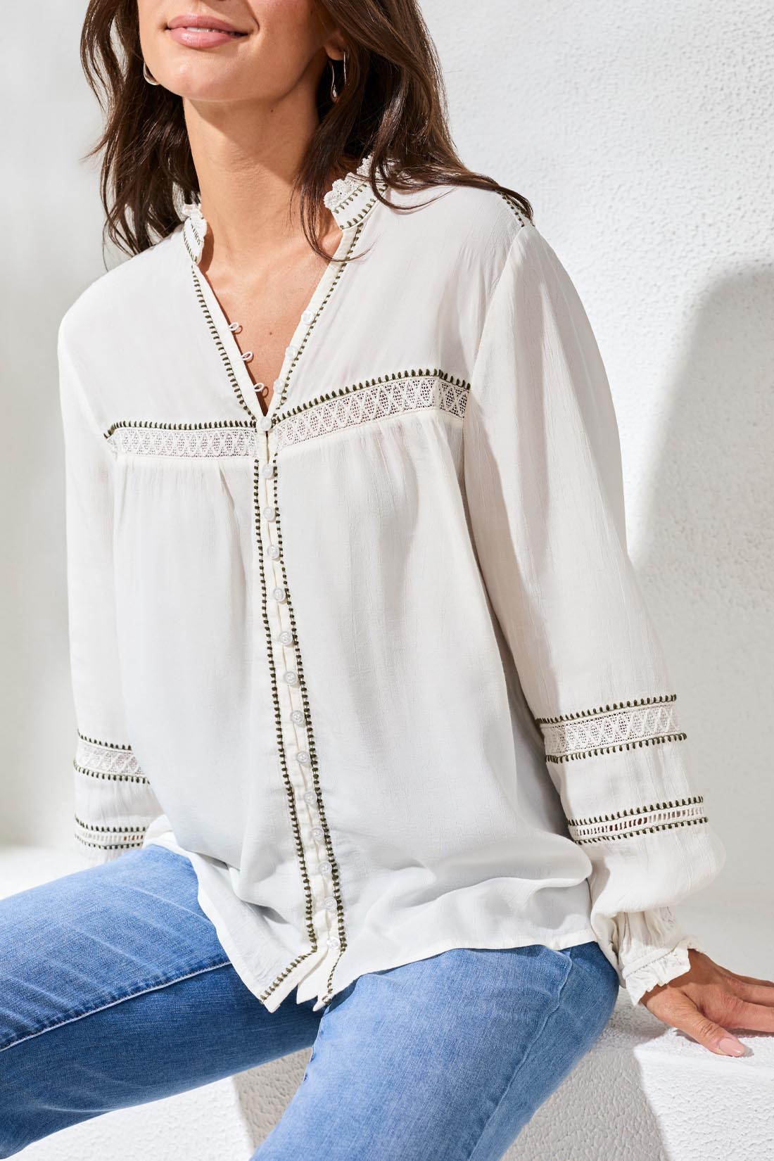 Tribal Blouse 6217O-5217-1397